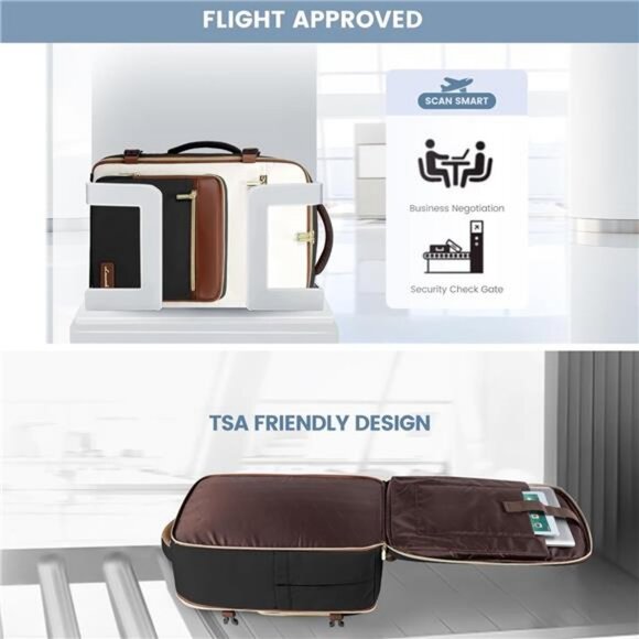 LOVEVOOK Travel Backpack For Women,40L Carry On Backpack Flight Approved,TSA main image 6